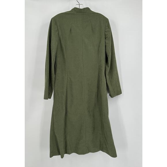 Herman Marcus Womens Jacket Size 18 Vintage Lagenlook Minimalist Olive - Picture 2 of 7